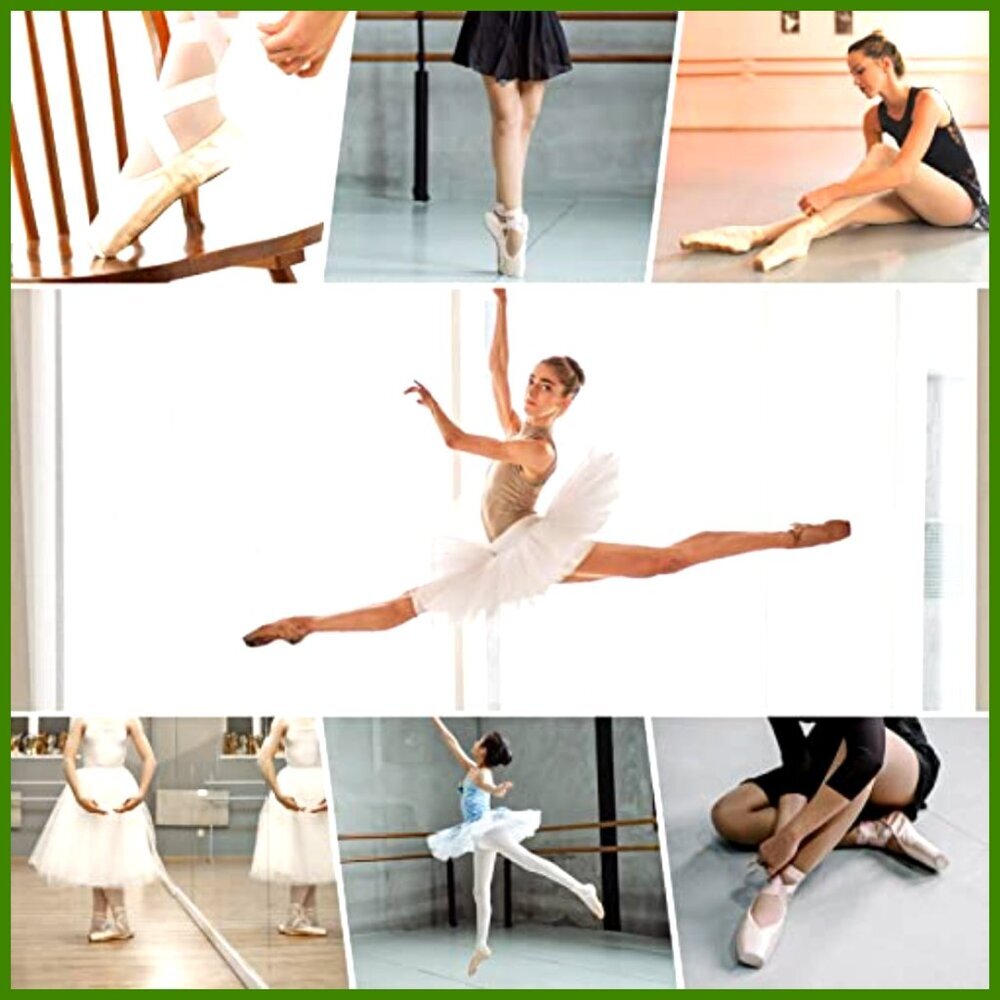 Satin Pointe Shoes Professional Ballet Dance Shoes with Ribbon - Picture 7 of 7